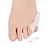 cheap Home Wear-1Pair Silicone Toes Separator Foot Hallux Valgus Correction Bone Ectropion Adjuster Toes Outer Appliance Foot Care Tool Gel Bunion Big Toe Separator Spreader Eases Foot Pain