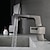 olcso Fürdőszobai mosdócsapok-fürdőszobai mosogató csaptelep kihúzható spray-vel forgatható / kihúzható / klasszikus galvanizált / festett felületek középső, egyfogantyús egylyukas fürdős hőmérséklet kijelző csapok