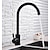 cheap Rotatable-Stainless Steel Kitchen Sink Mixer Faucet, 360 Swivel Single Handle Kitchen Taps Deck Mounted, with Hot and Cold Water Hose Vessel Taps