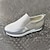 cheap Women&#039;s Sneakers-Women&#039;s Sneakers Plus Size Slip-on Sneakers White Shoes Outdoor Office Work Solid Colored Summer Wedge Heel Round Toe Casual Walking PU Leather Elastic Band Black White Pink