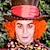 preiswerte Kostümperücke-Verrückter Hutmacher, kurze, unordentliche, lockige orangefarbene Perücken, Unisex, hitzebeständiges Haar für Cosplay Holloween Party
