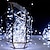 billige LED-kædelys-2 pakke solcellelys julelys dekoration udendørs 12m 120leds fe kobbertrådslys med 8 modes vandtæt dekoration kobbertrådslys til gårdhave træer julebryllupsfest