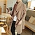 cheap Men&#039;s Trench Coat-Men&#039;s Winter Coat Trench Coat Cloak / Capes Business Casual Fall Spring Cotton Blend Quick Dry Lightweight Outerwear Clothing Apparel Streetwear Stylish non-printing Pure Color Irregular Hem