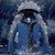 cheap Men&#039;s Active Outerwear-Men&#039;s Ski Jacket Gorpcore Softshell Fleece Jacket Waterproof Rain Jacket Winter Outdoor Thermal Warm Windproof Windbreaker Trench Coat Top Outerwear Skiing Camping Hiking Casual Denim Blue Red Green