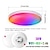 Недорогие Потолочные светильники с диммером-умный потолочный светильник 12 дюймов 30 Вт rgb изменение цвета bluetooth wifi управление приложением 2700k-6500k диммируемая синхронизация с музыкой совместима с alexa google home