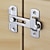 cheap Building Supplies-Stainless Steel Hasp Latch Lock Door Lock Guard Latch Boltfor Sliding Door Window Cabinet Fitting for Home Security Door Hardware Accessories