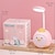 cheap Indoor Lighting-Cute LED Table Lamp Mini Fashion Cartoon Chick Eye Protection Learning Cute Girl Heart Student Dormitory Bedroom USB Rechargeable Reading Table Lamp Night Light Children&#039;s Gift