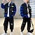 cheap Sets-Kids Boys Pants Set Clothing Set 2 Pieces Long Sleeve Black Blue Plaid Vacation Fashion Cool 3-13 Years