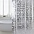 billiga Dusch Gardiner Top Sale-badrumsgardin pvc vattentät klar kullersten genomskinlig kraftiga duschdraperier för badkar med 12 genomföringar plastkrokar badrum