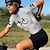 abordables Maillots de mujer-21Grams Mujer Maillot de Ciclismo Manga Corta Bicicleta Camiseta con 3 bolsillos traseros MTB Bicicleta Montaña Ciclismo Carretera Secado rápido Transpirable Suave Bolsillo trasero Negro Amarillo Rosa