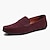 cheap Men&#039;s Slip-ons &amp; Loafers-Men&#039;s Loafers &amp; Slip-Ons Suede Shoes Plus Size Penny Loafers Driving Loafers Casual Outdoor Daily Suede Loafer Black Burgundy Navy Blue Summer Spring