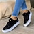 cheap Women&#039;s Sneakers-Women&#039;s Sneakers Plus Size White Shoes Outdoor Daily Solid Color Solid Colored Summer Lace-up Flat Heel Round Toe Sporty Casual Walking PU Lace-up Dark Brown Black White