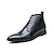 voordelige Dress Boots-Voor heren Laarzen Jurk schoenen Klassiek Casual Dagelijks Toimisto &amp; ura PU Korte laarsjes / Enkellaarsjes Rits Zwart Bruin Lente Herfst