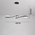 cheap Ring &amp; Round Design-86cm LED Modern Pendant Light Fitting Island Ceiling Lighting Indoor Design Lamp Dining Table Chandelier Metal and Acrylic White Hanging Light Fixture for Living Room, Musical symbols
