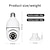 voordelige IP-netwerkcamera&#039;s voor binnen-led lamp licht hd 1080 p ip camera draadloze panoramische home security wifi smart lamp nachtzicht camera