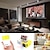 cheap Projectors-YG300 Pro/Plus Mini Portable Projector 1080P HD Projector Home Theater Cinema with HDMI AV TF USB Audio Interfaces and Remote Control Multi-Screen for Cartoon, Kids Gift, Outdoor Home Movie