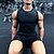 abordables camisetas y tanques activos para hombres-Hombre Camiseta sin mangas Running Top de ejercicio Sin Mangas Capa base Deportivo Licra Transpirable Dispersor de humedad Suave Entrenamiento de gimnasio Corriendo Entrenamiento activo Ropa de