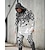 cheap Sports Athleisure-Men&#039;s Tracksuit Sweatsuit 2 Piece Athletic Long Sleeve Thermal Warm Breathable Moisture Wicking Fitness Running Jogging Sportswear Activewear Polka Dot Black+Light Grey White Black / Hoodie