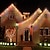 baratos Mangueiras de LED-Luzes de cortina de janela de gelo de natal ao ar livre 6x1m-300 led plug em 9 cores janela de controle remoto luz de parede branca quente rgb para festa de quarto jardim decorações de natal 31 v