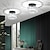 abordables Éclairages pour îlot-22 cm plafonniers led cristal couloir lumière porche métal clair finitions peintes moderne 220-240v