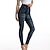 cheap Basic Women&#039;s Bottoms-Women&#039;s Tights Pants Trousers Faux Denim High Waist Full Length Black