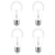 abordables Ampoules LED Connectées-Ampoules intelligentes led 10 w, 6 pièces, 4 pièces, 2 pièces, 1 pièce, 1050 lm, e27, a60(a19), 34 perles, smd, contrôle par application, synchronisation intelligente, rvb + blanc froid et chaud, 220-240 v