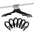 cheap Home Storage &amp; Hooks-12 Pcs Black Travel Hangers - Portable Folding Clothes Hangers Travel Accessories Foldable Clothes Drying Rack for Trave