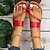 abordables Sandales femme-sandales à lanières pour femmes sandales plates boho extérieur quotidien plage sandales d&#039;été bout rond bout ouvert noir rouge marron