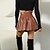 cheap Mini Skirt-Women&#039;s Skirt Work Skirts Mini Leather claret S-2XL  0.15-0.2KG Black Navy Blue Skirts Fall &amp; Winter Pleated Business Office / Career S M L