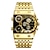 Χαμηλού Κόστους Ρολόγια Quartz-oulm fashion φωτεινά ανδρικά ρολόγια επαγγελματικά από ανοξείδωτο χάλυβα χαλαζία ρολόι χειρός άνδρα ακανόνιστο χρυσό casual ρολόι relogio masculino
