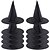 billige Wearables &amp; Dress-Up-Halloween-heksehatt svart spiss trollmannshatt for voksne, Halloween-kostymetilbehør i oxfordstoff, skrekkfestdekor til cosplay, 1-pakning