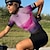 baratos Camisolas femininas-21Grams Mulheres Camisa para Ciclismo Manga Curta Moto Blusas com 3 bolsos traseiros Ciclismo de Montanha Ciclismo de Estrada Respirável Pavio Humido Secagem Rápida Tiras Refletoras Amarelo Rosa