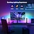 abordables Lumières intelligentes-Barre lumineuse LED intelligente WiFi APP Bluetooth RGB lumière d&#039;atmosphère synchronisation musicale 12 modes décoration mur TV salle de jeu lumière nocturne
