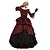 cheap Historical &amp; Vintage Costumes-Rococo Victorian Ball Gown Vintage Dress Party Costume Masquerade Prom Dress Women&#039;s Costume Vintage Cosplay Party Halloween Carnival Long Sleeve Dress Masquerade
