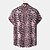 economico Stampa animal-Per uomo Leopardo Camicia Camicia con bottoni Manica corta Tropicale Originale Informale Giornaliero Per eventi Collo ripiegabile Nero / Grigio Bianco Rosa Blu marino Blu