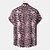 abordables camisas gráficas de hombre-Hombre Camisa Camisa gráfica Leopardo Cuello Vuelto Negro / Gris Blanco Rosa Azul Marino Azul Piscina Casual Diario Manga Corta Ropa Tropical Design