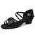 Недорогие Обувь для латиноамериканских танцев-Жен. Обувь для латины Танцевальная обувь В помещении Профессиональный стиль Самба Классический Сандалии Защита пятки На низком каблуке Толстая каблук Открытый мыс Взрослые Детские