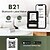 preiswerte Drucker &amp; Zubehör-2-Zoll-Etikettendrucker B21 mit drahtlosem Bluetooth-Band, tragbarer Aufklebermaschine, Thermodrucker für kleine Unternehmen, kompatibel mit iOS und Android, für Mehrzweck-Barcode-Adresstextetiketten