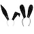 お買い得  ヘアスタイリングアクセサリー-革ウサギの耳カチューシャ手作りセクシーなバニーの耳ヘアバンドイースターハロウィンコスプレ小道具テーマヘアアクセサリー