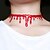 ieftine Wearables &amp; Dress-Up-tăiați coliere sângeroase elemente de recuzită de halloween bijuterii coliere neregulate pătate de sânge coliere creative de halloween