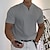 billiga Casual T-shirts för män-Herr T-shirt Slät V-hals Ledigt Helgdag Kortärmad Kläder Sport Mode Lättvikt Muskel