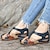 ieftine Sandale de Damă-Pentru femei Sandale Sandale Platformă Mărime Plus Size Sandale Desculțe În aer liber Birou Zilnic Bloc Culoare Mată Vară Cataramă Toc Platformă Vârf rotund Vârf Închis Clasic Casual Plimbare PU