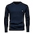 cheap Men&#039;s Pullover Sweater-Men&#039;s Sweater Pullover Sweater Jumper Waffle Knit Cropped Knitted Solid Color Crew Neck Basic Stylish Outdoor Daily Clothing Apparel Winter Fall Blue Khaki S M L