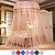 abordables Toldos de cama y cortinas-Mosquitera con dosel para cama interior con tapa de lujo de doble capa fácil instalación, adecuada para parejas y familias