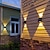 economico Applique per esterni-2pcs luci da parete solari per esterni luci da giardino a led luce da parete impermeabile sensore di controllo della luce intelligente portico lampada cortile balcone recinzione illuminazione del