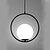 economico Design Anello e Rotondo-30 cm cerchio / tondo design forme geometriche lampada a sospensione metallo stile artistico stile moderno classico elettrolitico moderno stile nordico 85-265v