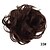 billiga Hästsvans-1 st hårbulle hårbit scrunchies tjock up-do syntetisk peruk med elastiskt gummiband rörig bulle lockig vågig munk hästsvans hårförlängning hårtillbehör för kvinnor tjejer