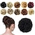 cheap Chignons-Messy Bun Hair Piece Hair Bun Scrunchies Synthetic Wavy Curly Chignon Ponytail Hair Extensions Thick Updo Hairpieces for Women Girls Kids 1PCS