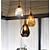 billige Øslys-1-lys 30 cm massivt træ glas pendellampe led slankt enkelt design ø lys moderne stil restaurant butikker / cafeer stue lys 220-240v 110-120v