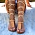 Χαμηλού Κόστους Γυναικεία Σανδάλια-Γυναικεία Σανδάλια Lace Up Sandals Σανδάλια Strappy Επίπεδα σανδάλια Ρωμαϊκά παπούτσια ΕΞΩΤΕΡΙΚΟΥ ΧΩΡΟΥ Καθημερινά Παραλία Συμπαγές Χρώμα Μονόχρωμο Καλοκαίρι Επίπεδο Τακούνι Ανοικτή μύτη